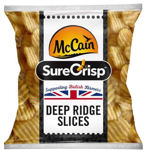 Rulles Deep Ridge Deep Ridge Slices - McCain Foodservice
